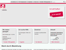 Tablet Screenshot of muetterhilfe.ch